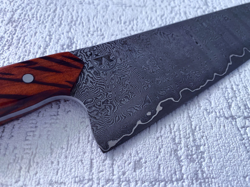 gomai, gyuto, apexultra damascus steel, damast