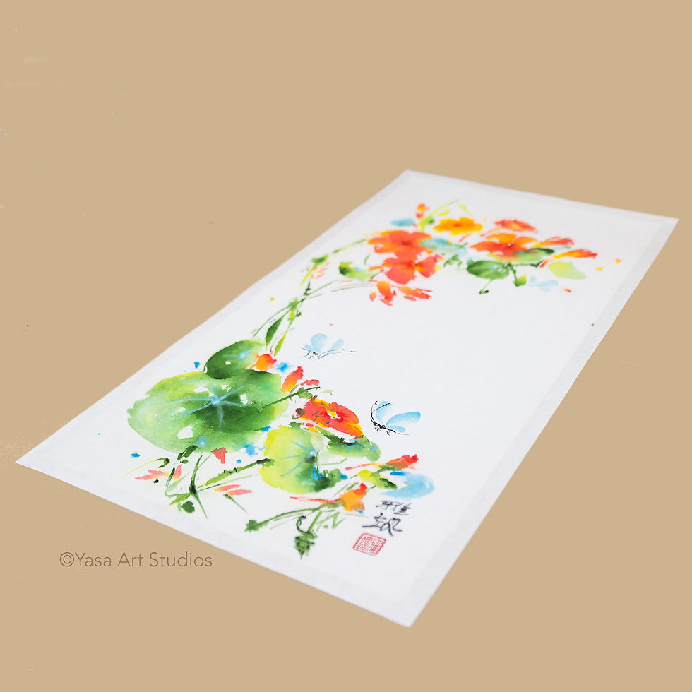 Thumbnail: Side view of the left painting.