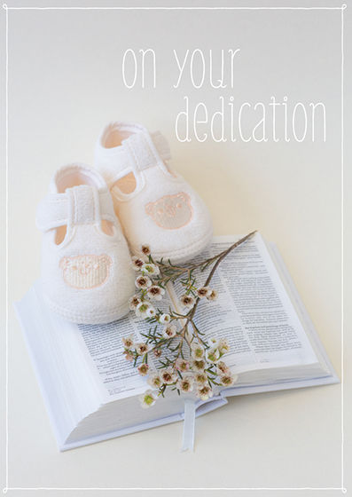 Dedication Greetings Card