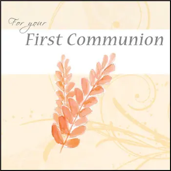 For Your First Communion Greetings Card