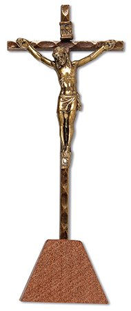 Metal Standing Crucifix 4 inch