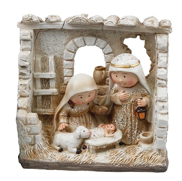Resin Children's Nativity Set - 4 inch