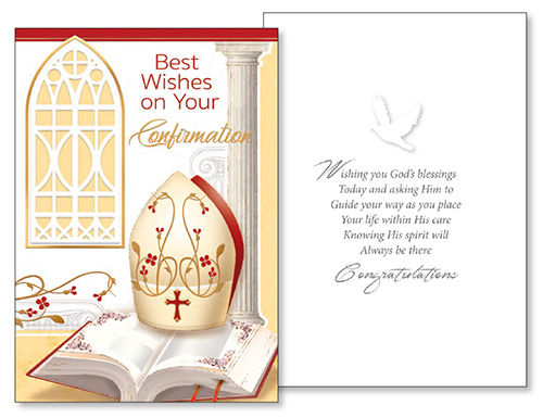 Best Wishes on Your Confirmation Greetings Card