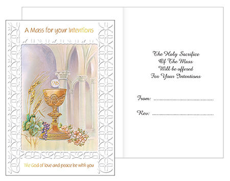 Mass Intentions Greetings Card