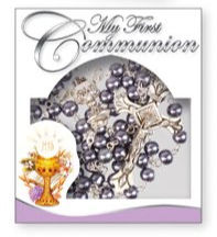 Communion Rosary - Imitation Hematite