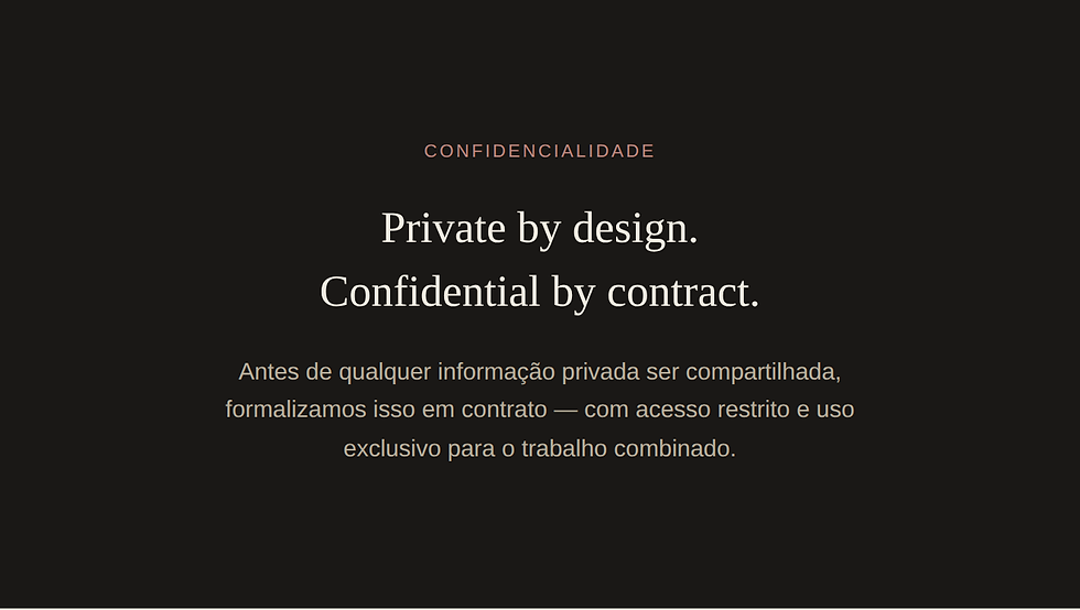 Confidencialidade - Confidentiality
