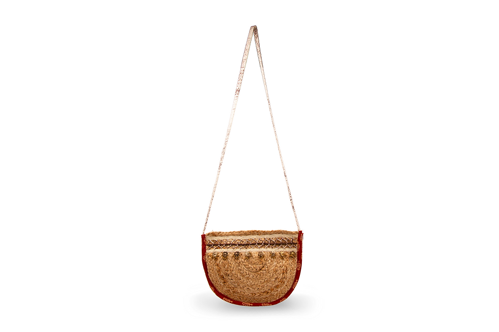 Miniatura: Bolso Bandolera Rafia FRONT