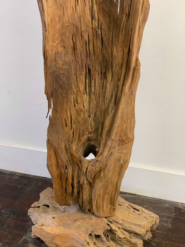 Thumbnail: Freeform Teak Sculpture