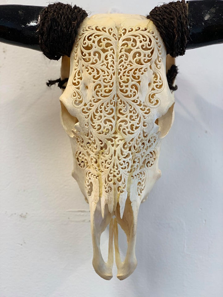 Thumbnail: Carved Cow Skull