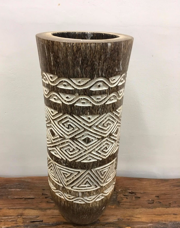 Thumbnail: Carved Borneo Palm Pot