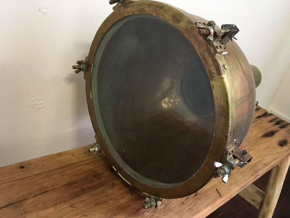 Thumbnail: Antique Brass Ship Lantern