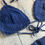 Thumbnail: Macrame Bikini- Blueberry