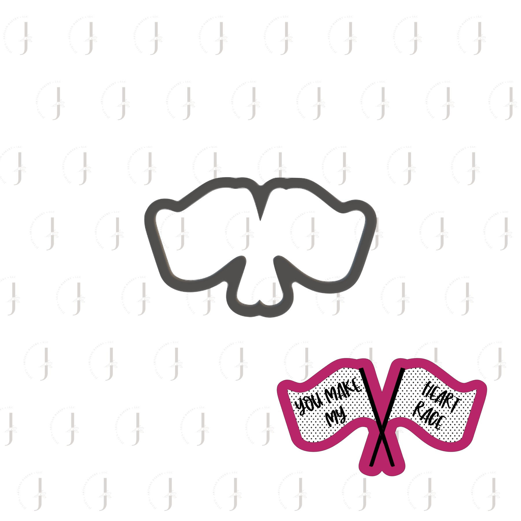 Racing Flags Digital STL File