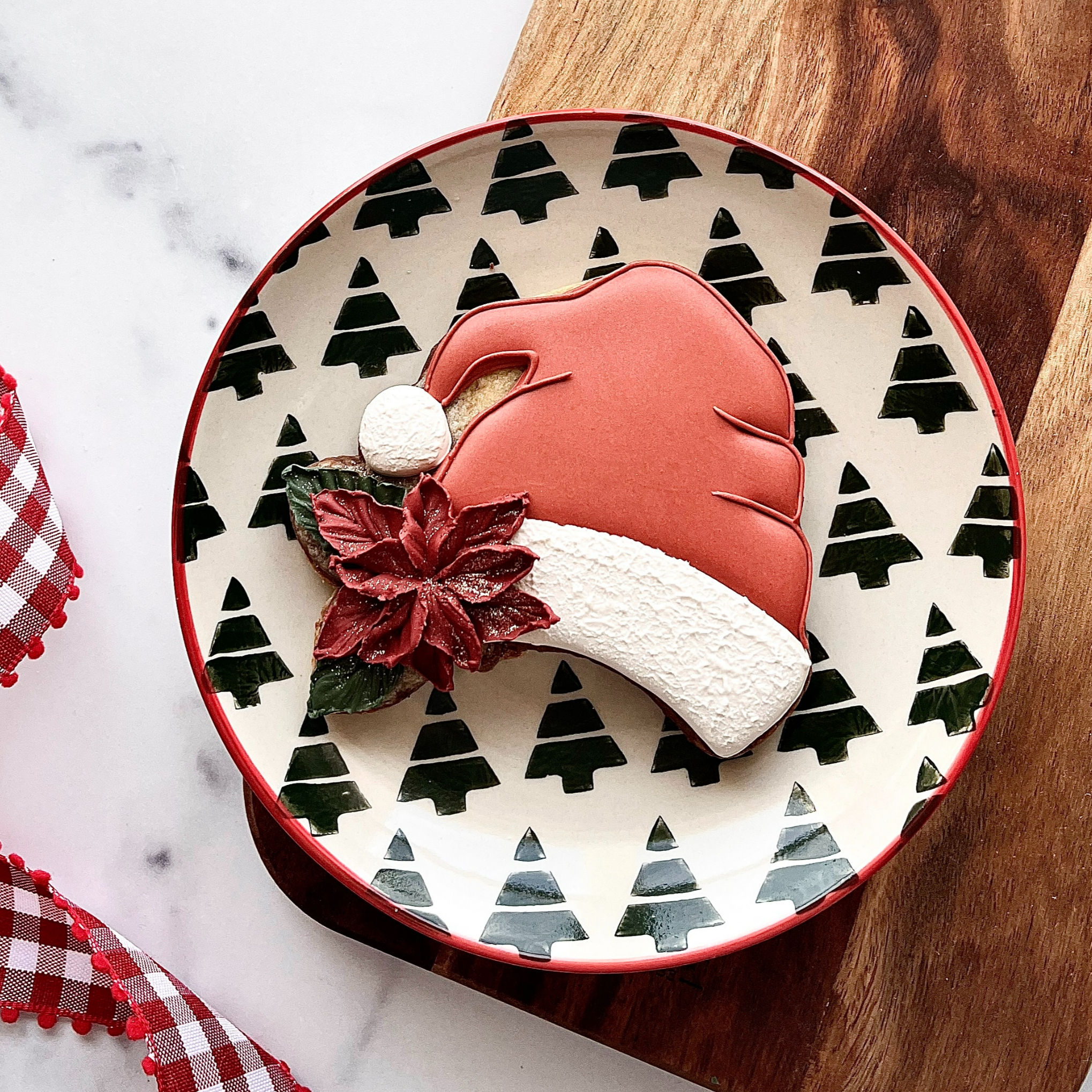 Floral Santa Hat Digital STL File