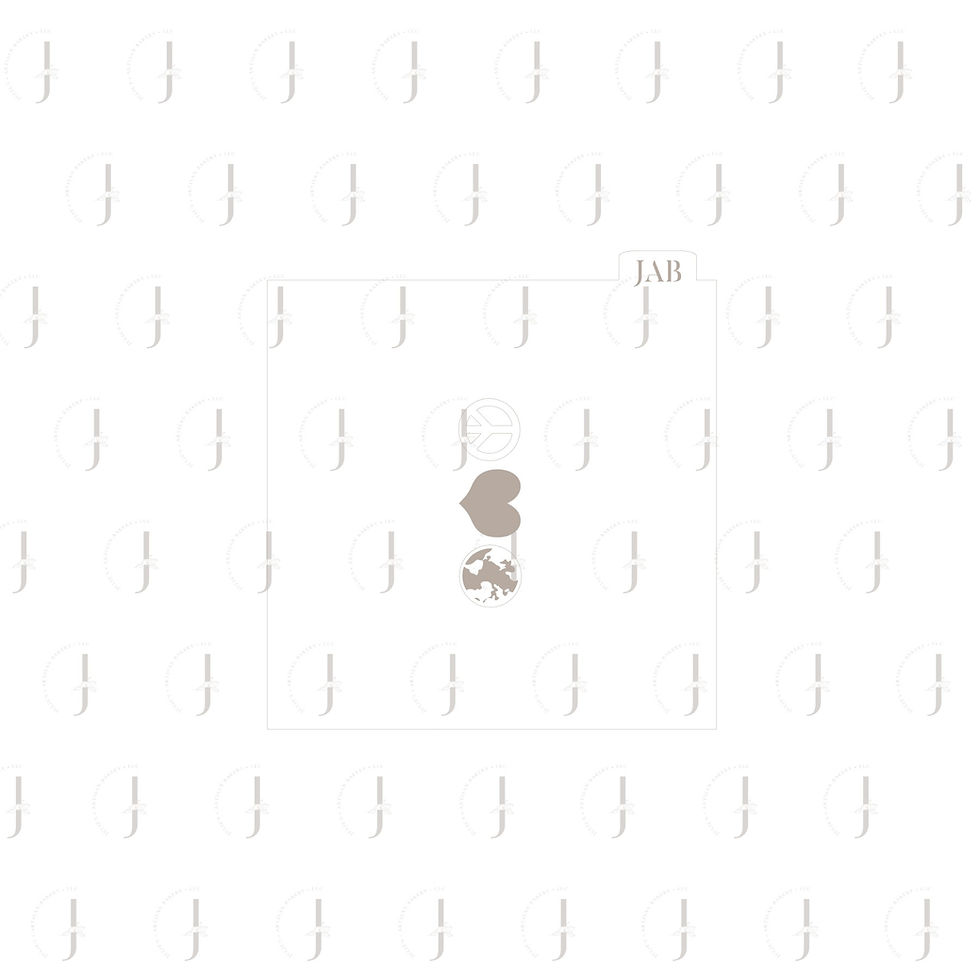 Peace, Love, Earth Stencil (Silkscreen) Digital SVG File