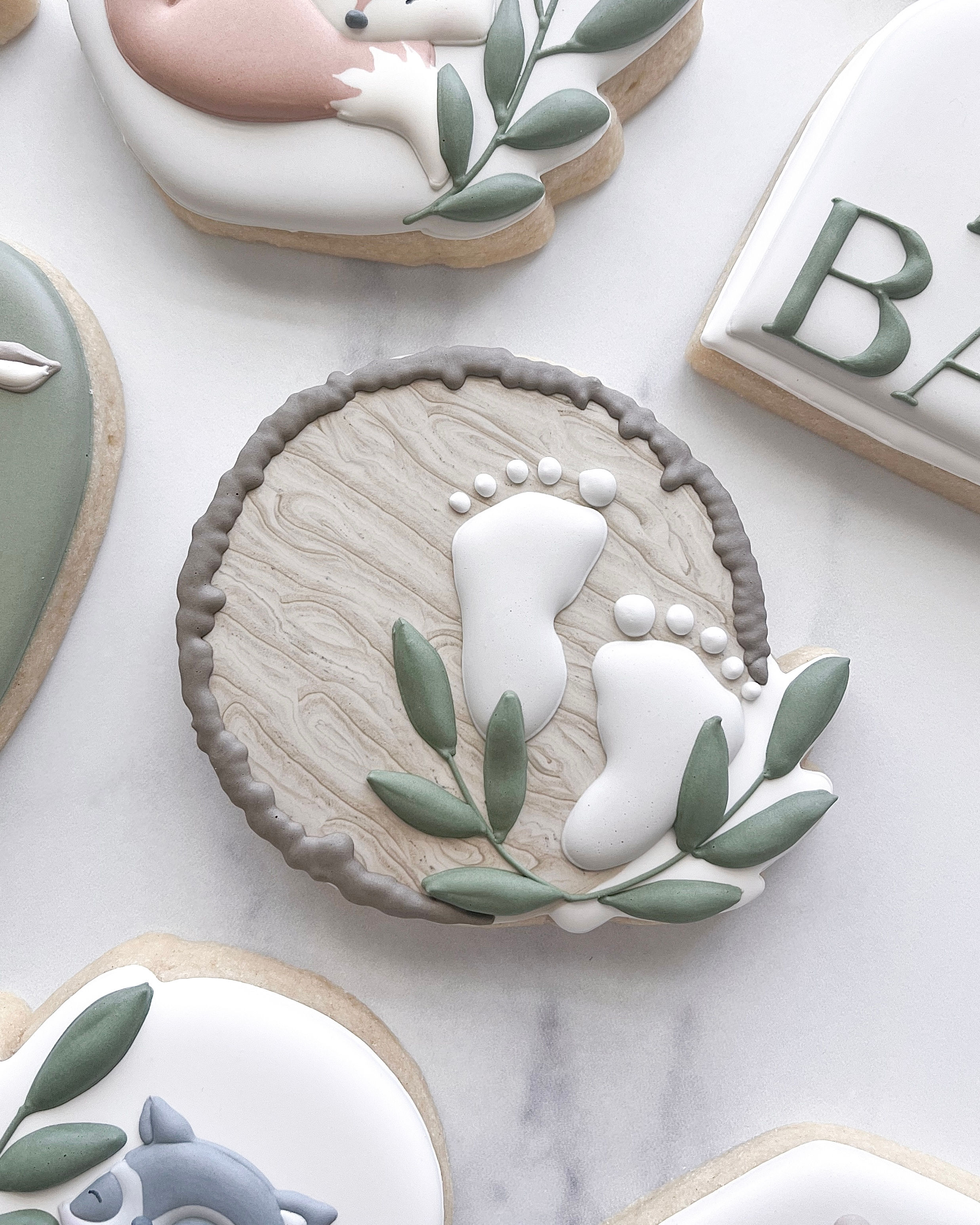 Baby Feet Plaque Digital STL File