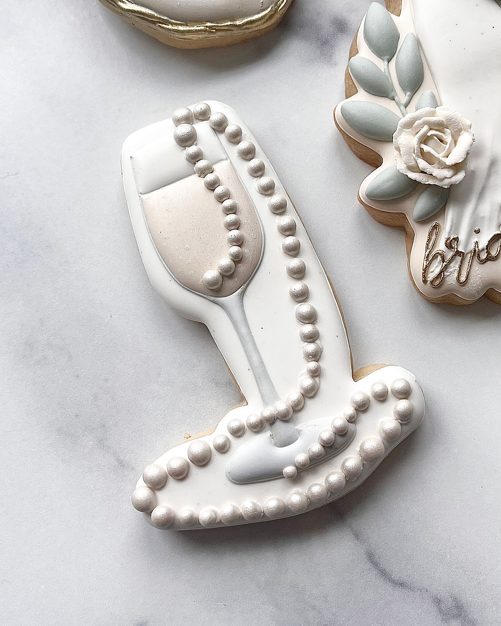 Champagne with Pearls Digital STL File