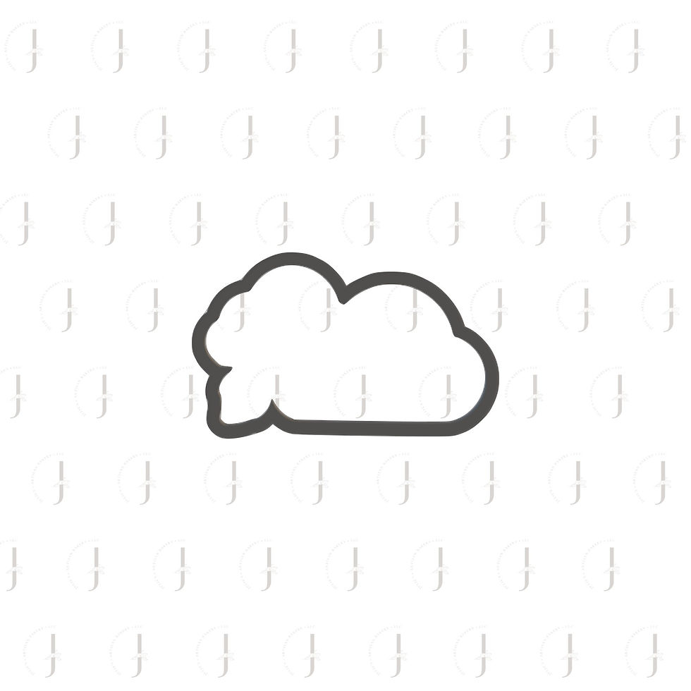 Thumbnail: Rocket Cloud Plaque Digital STL File