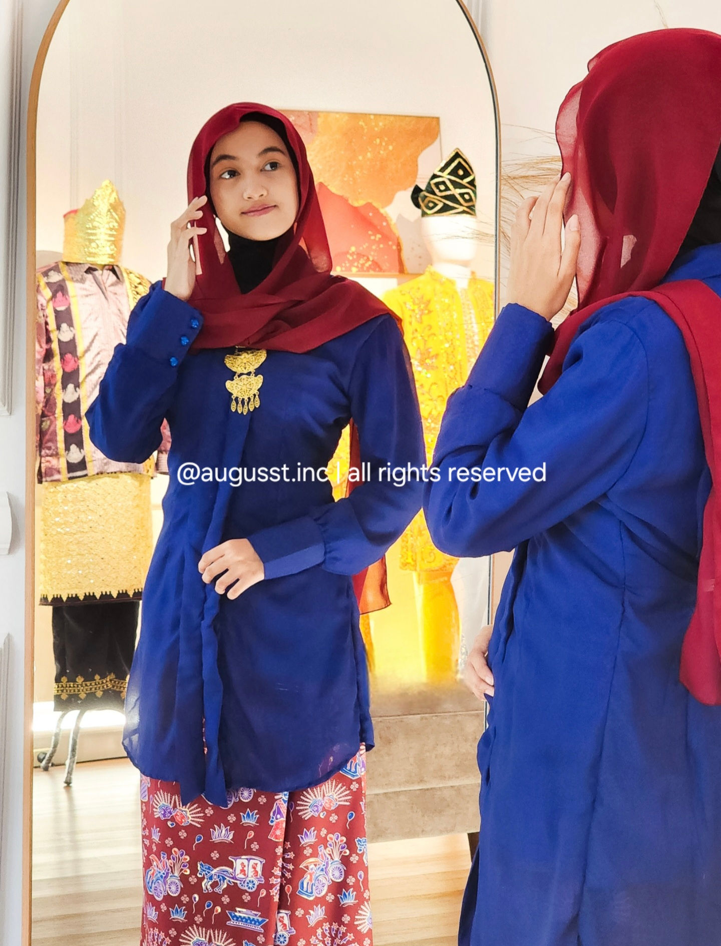 Baju Adat Premium - Abang None Wanita (set)