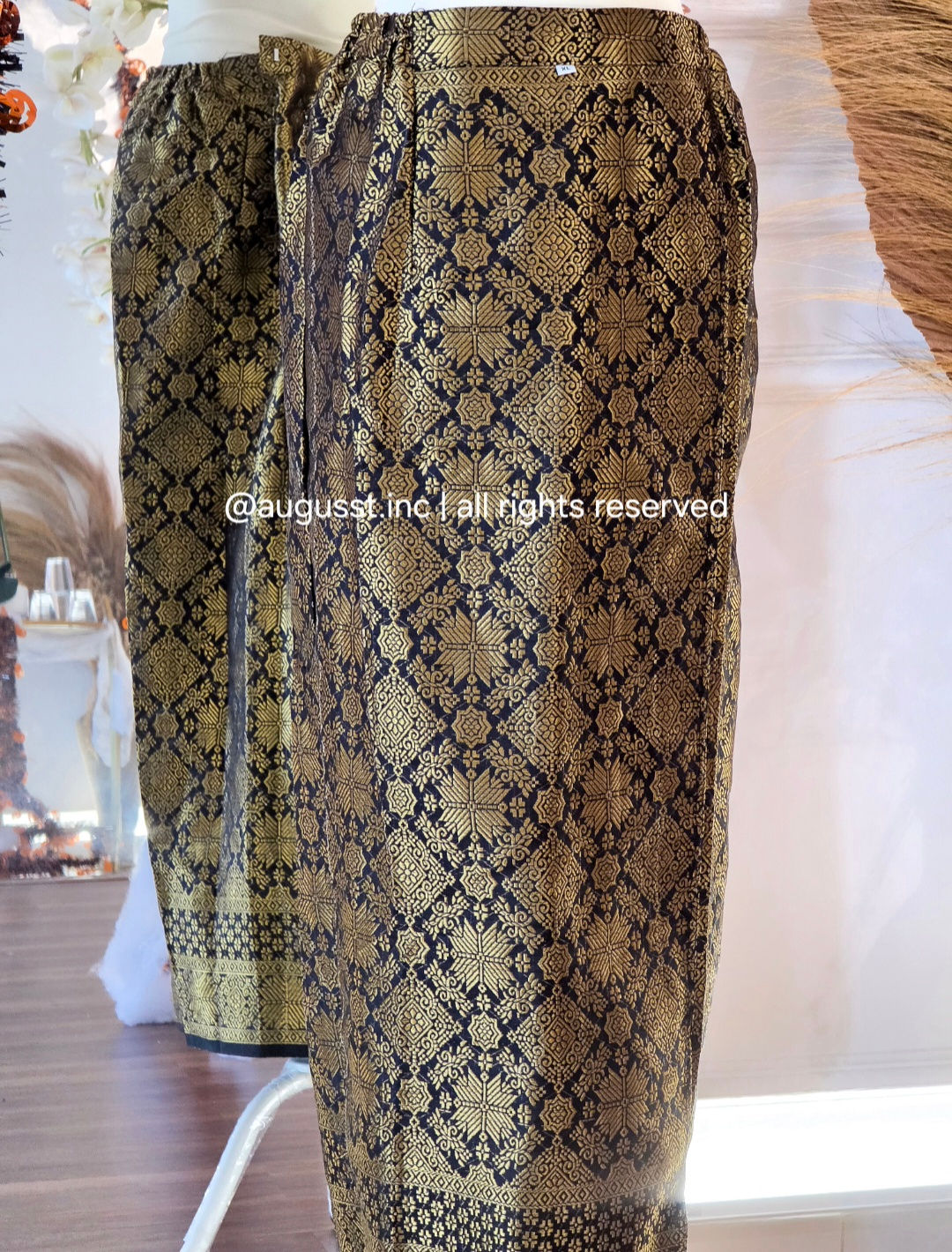 Kain Sumatra Jadi - Songket Rok Hitam (Pasangan Kebaya Set)