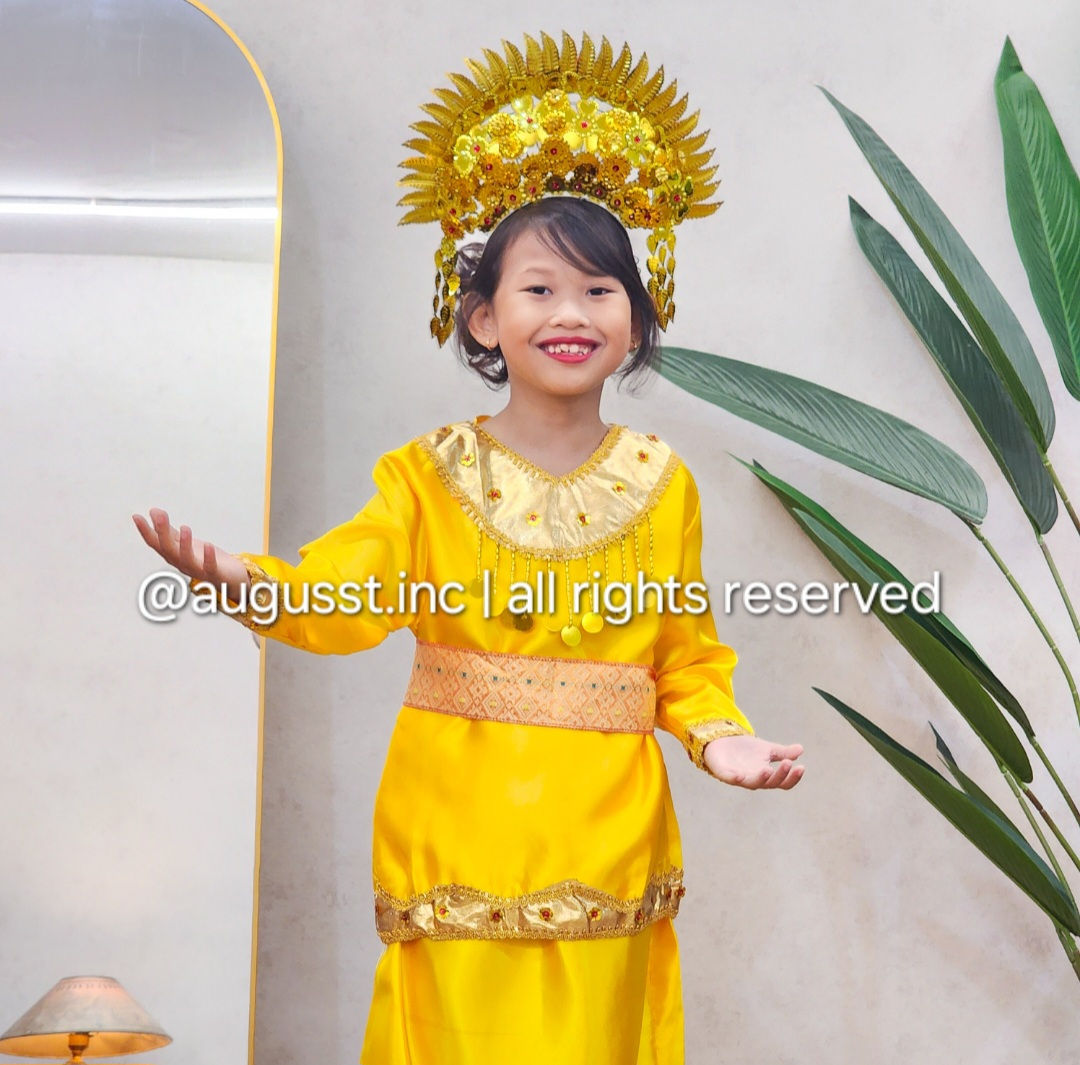 Baju Adat Anak Standar - Minang Padang Sumatra Barat [ Usia 5 - 12th ]