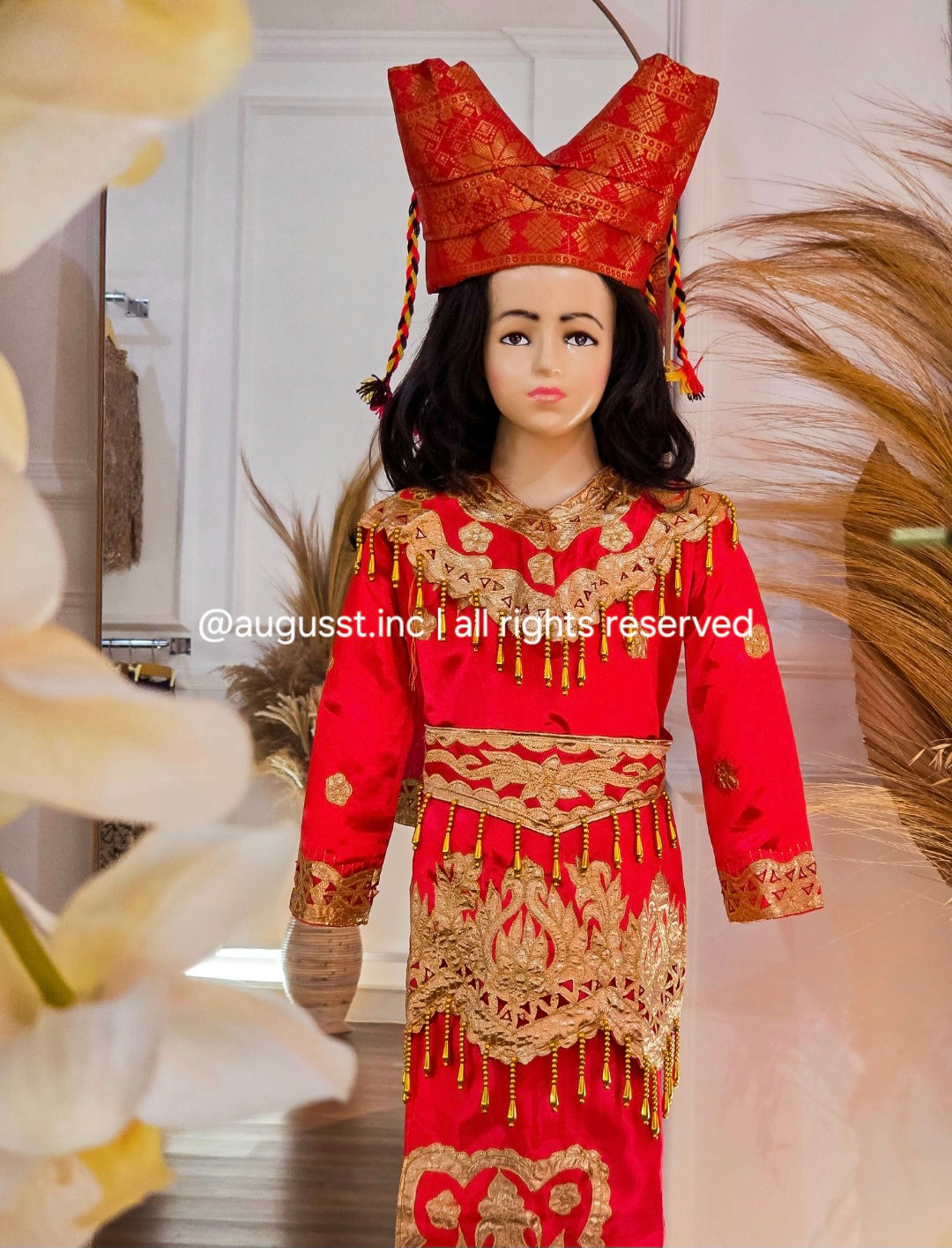 Baju Adat Anak Premium - Minang Padang Satin [ usia 5 - 10th ]