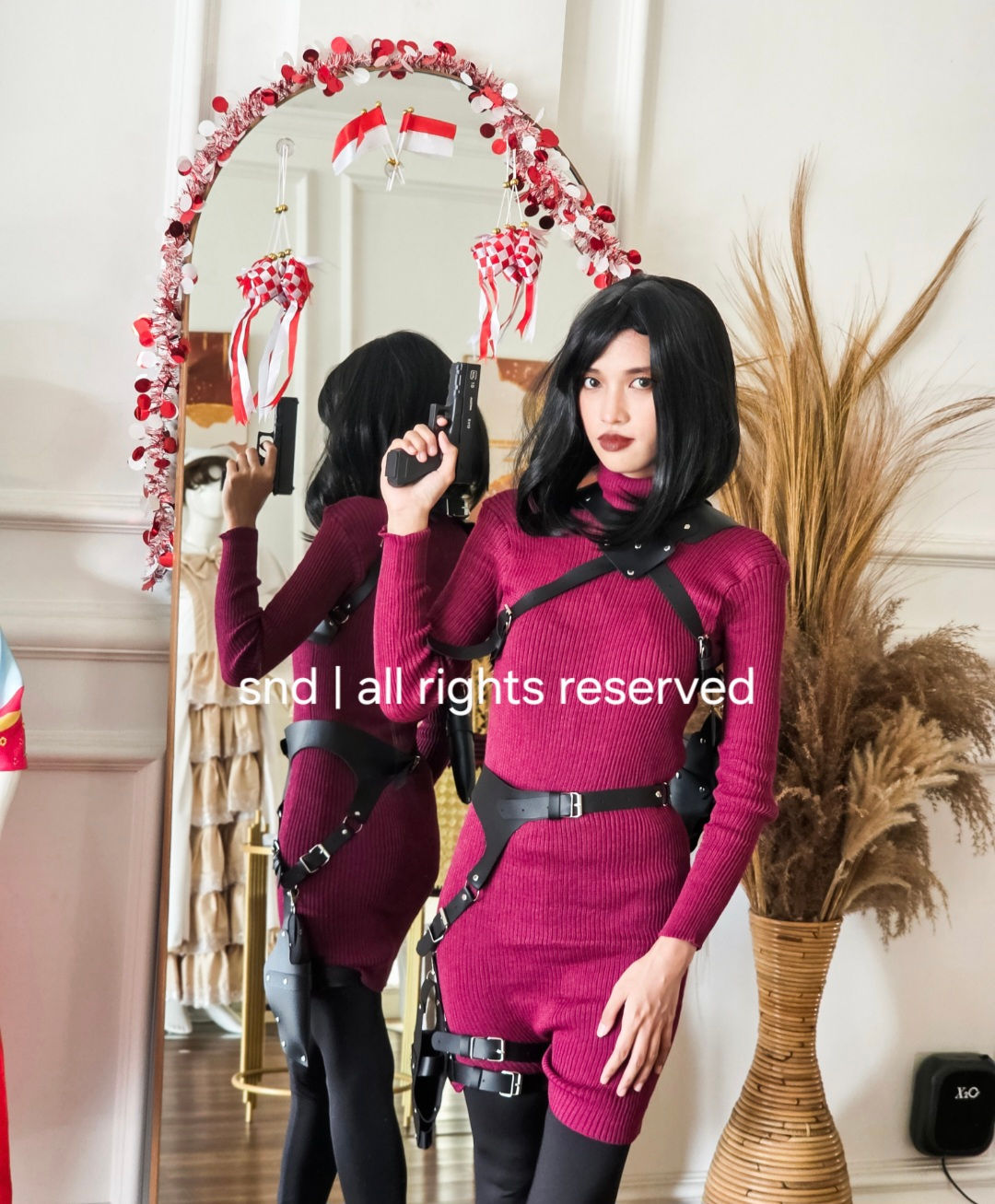 Kostum Halloween - Resident Evil Ada Wong Set (S-M)
