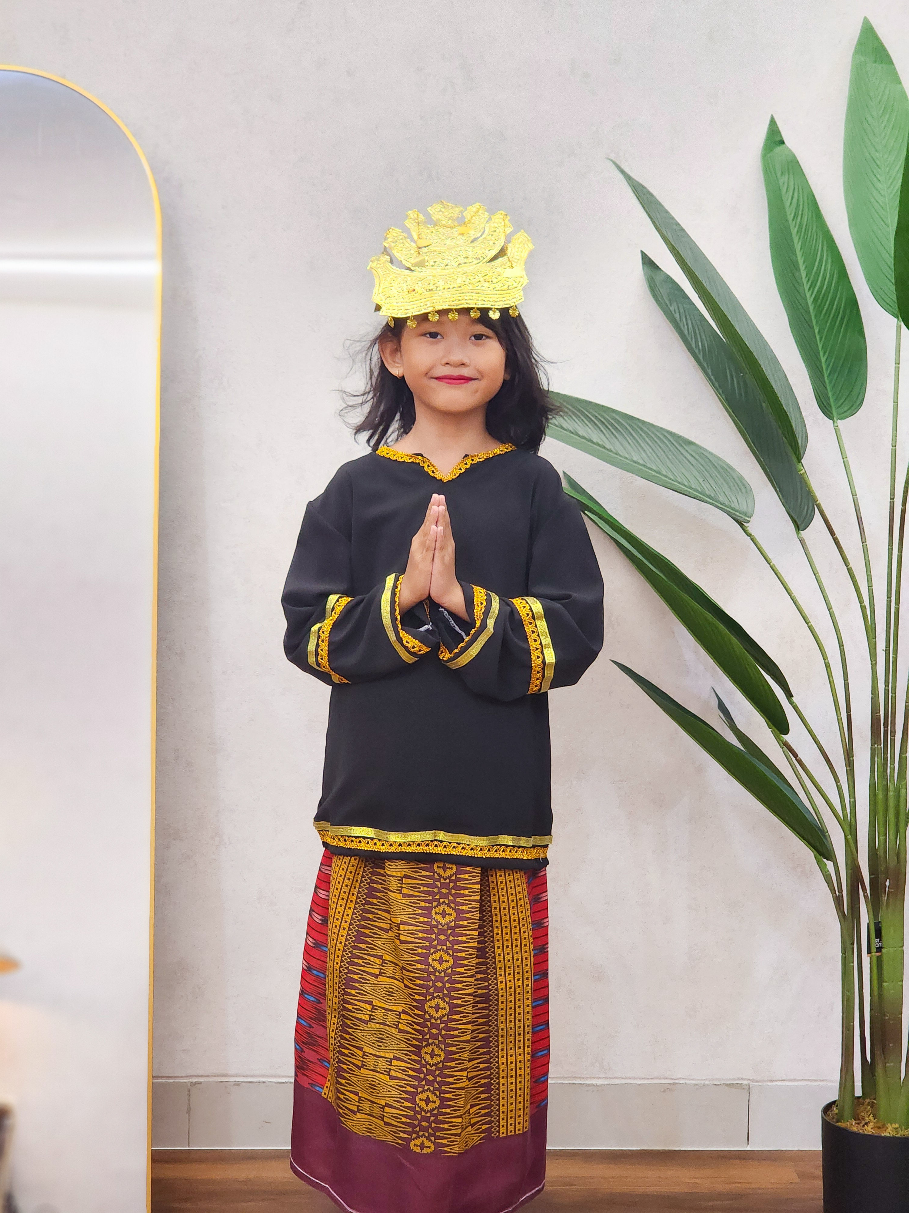 Baju Adat Anak Standar - Batak Mandailing [ usia 6 - 8th ]