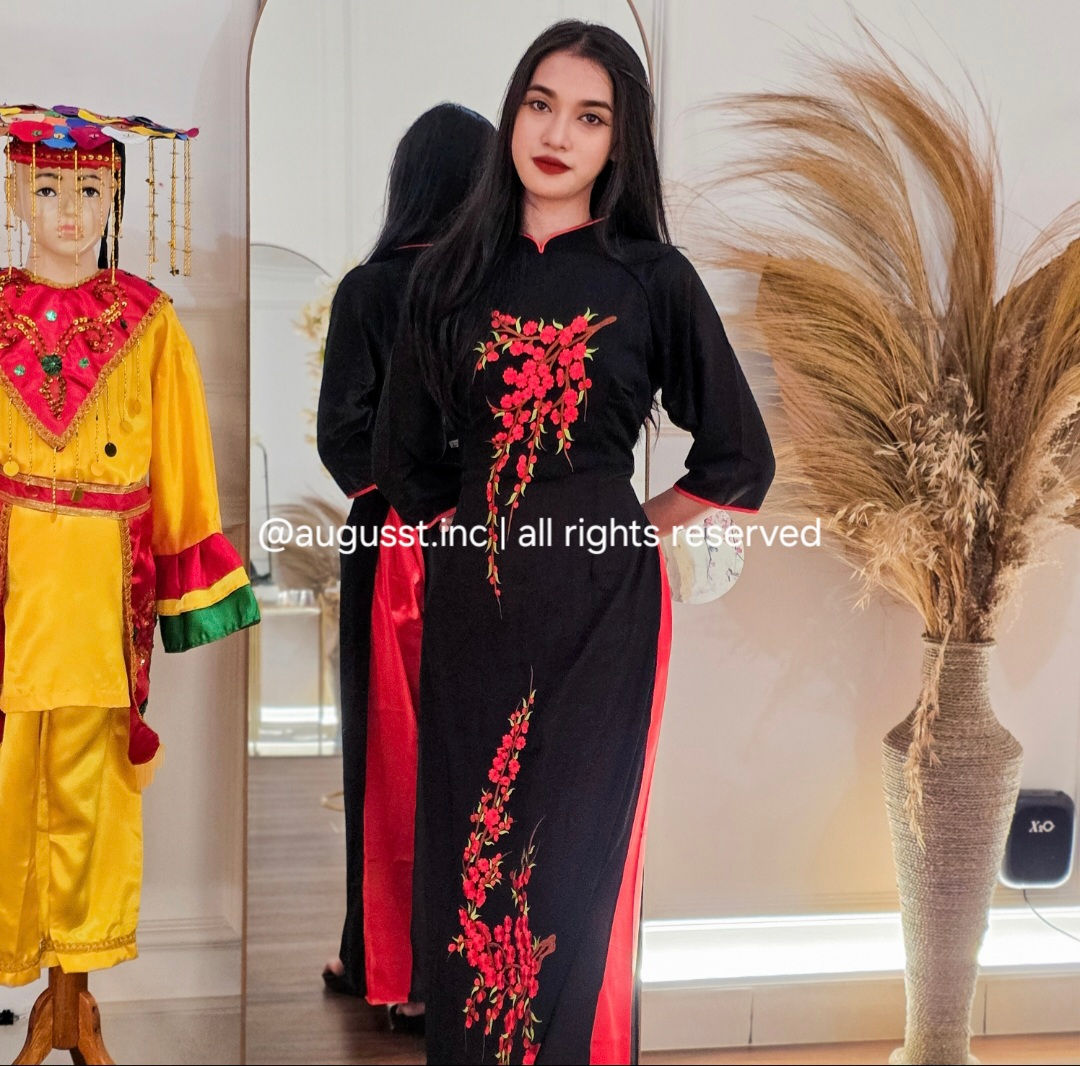 Kostum Internasional - Ao Dai Vietnam Classic Black