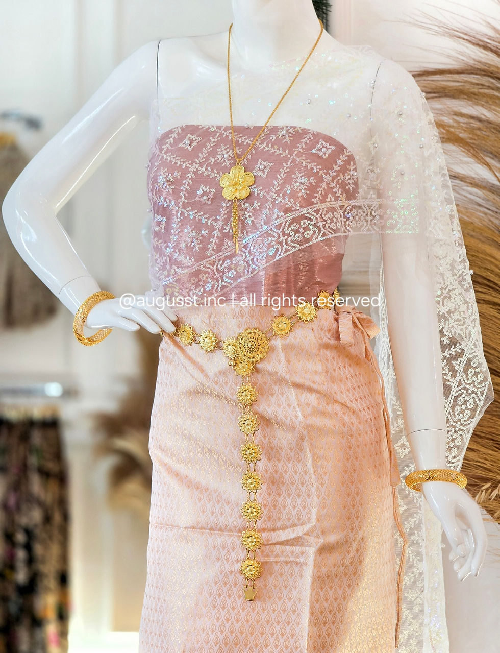 Thumbnail: Kostum Internasional - Thailand Chut Thai Pink Peach