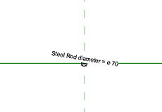 Door 6 open an new generic metri and at the plan form a circular extrusion as a steel rod