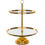 Thumbnail: Gold Plated 2-Tier Cupcake Stand Rental