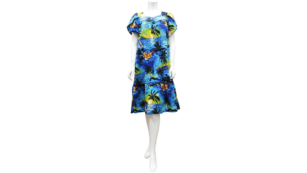 [#21006]Cotton 100% Short Zipper Muu Muu [CH11]