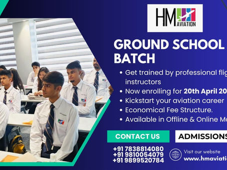HM Aviation leading Pilot Training Institute Announces New Batch for DGCA CPL Ground Classes Starting 20th April