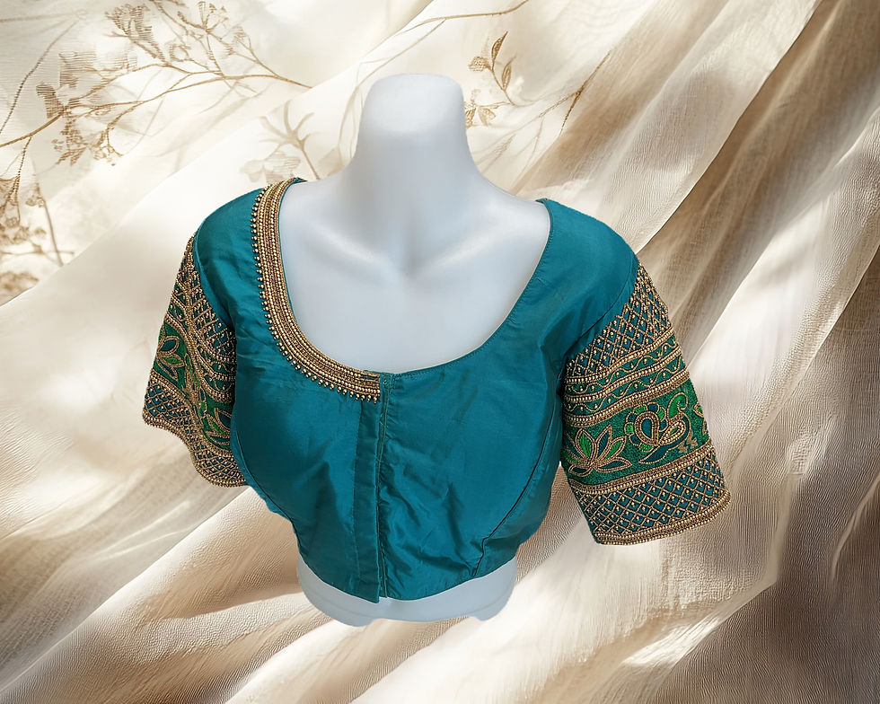 Exclusive Green Aari Blouse