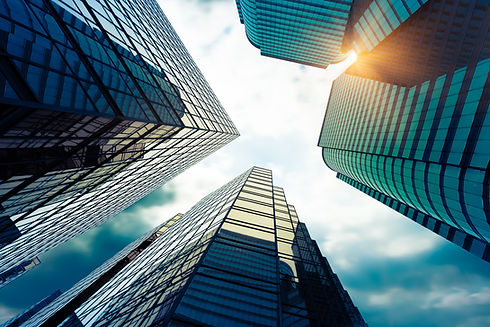 low angle view of business buildings in Hong Kong,China..jpg