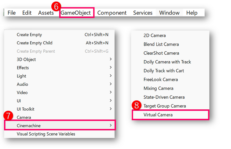 1分間 Unity講座 Cinemachineを使ってカメラをターゲットに追従させる方法(3D編)