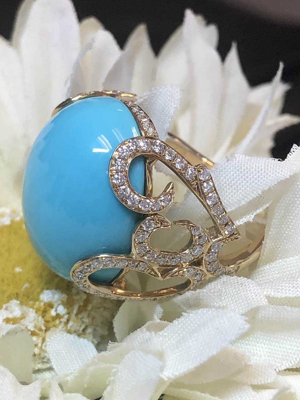 Sleeping beauty turquoise ring