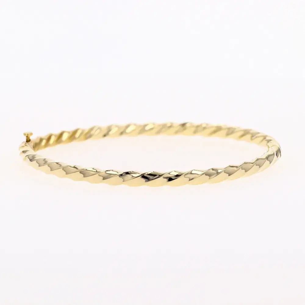 14k Twist Baby Cuff Bracelet