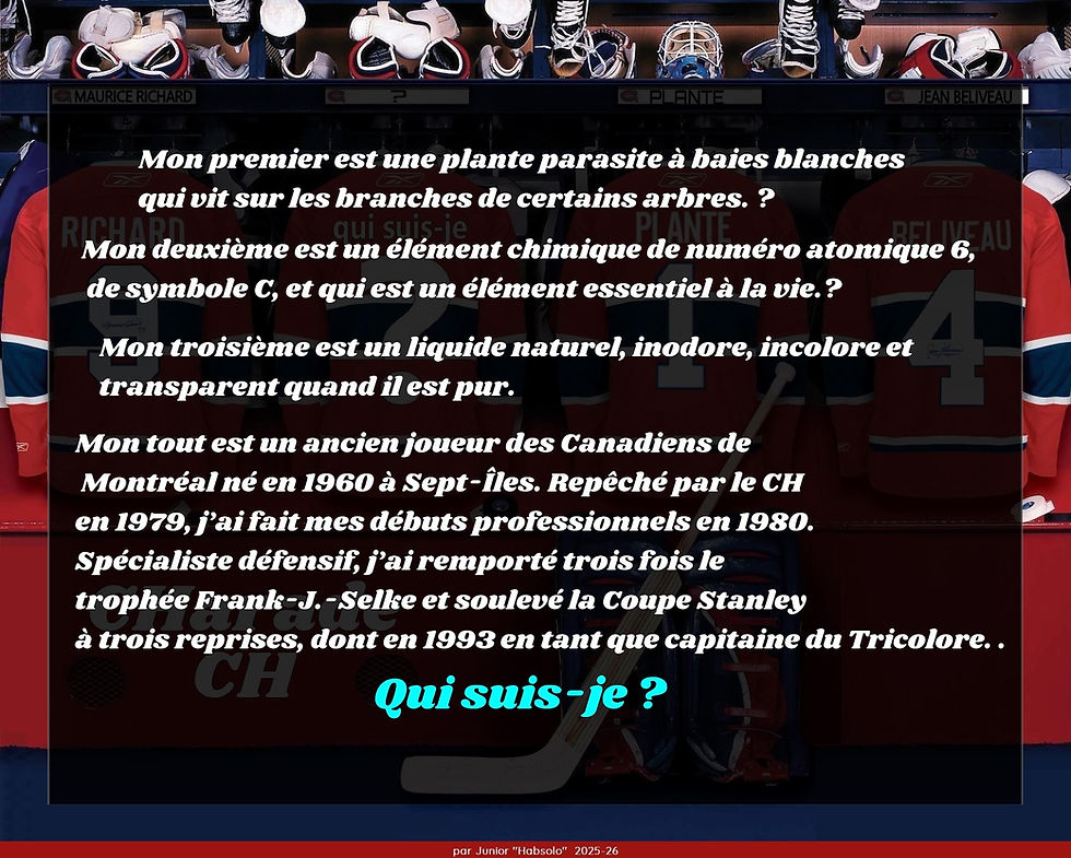 Pour la Charade d’hier la réponse était bien Francis Bouillon