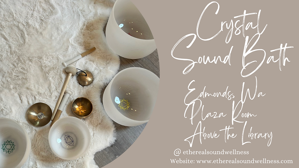 Crystal Sound Bath at the Plaza Room (Above Edmond's Library)