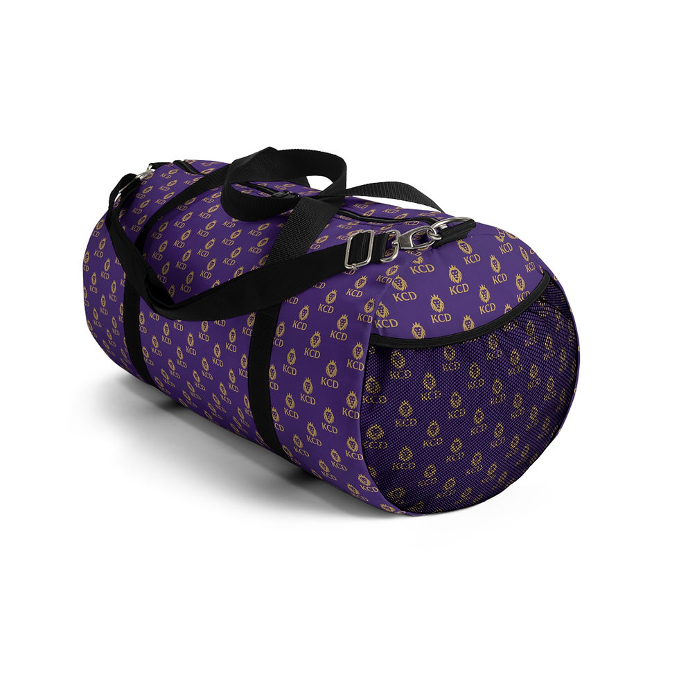 Thumbnail: Purple Duffel Bag w/KCD Logo Pattern