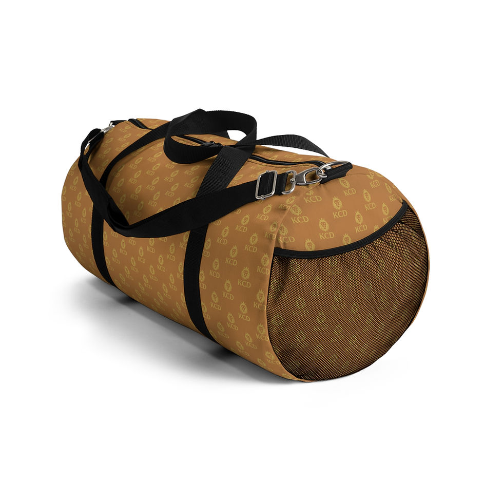 Thumbnail: Light Brown Duffel Bag w/KCD Logo Pattern