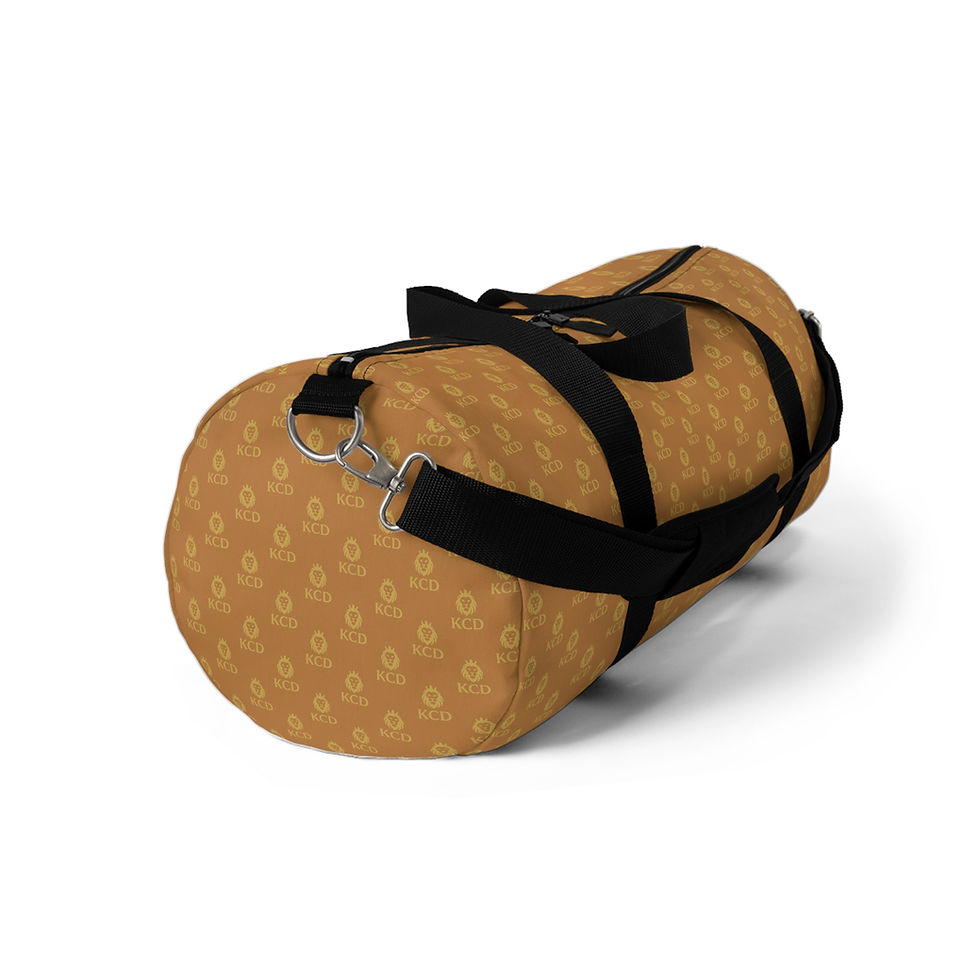 Thumbnail: Light Brown Duffel Bag w/KCD Logo Pattern