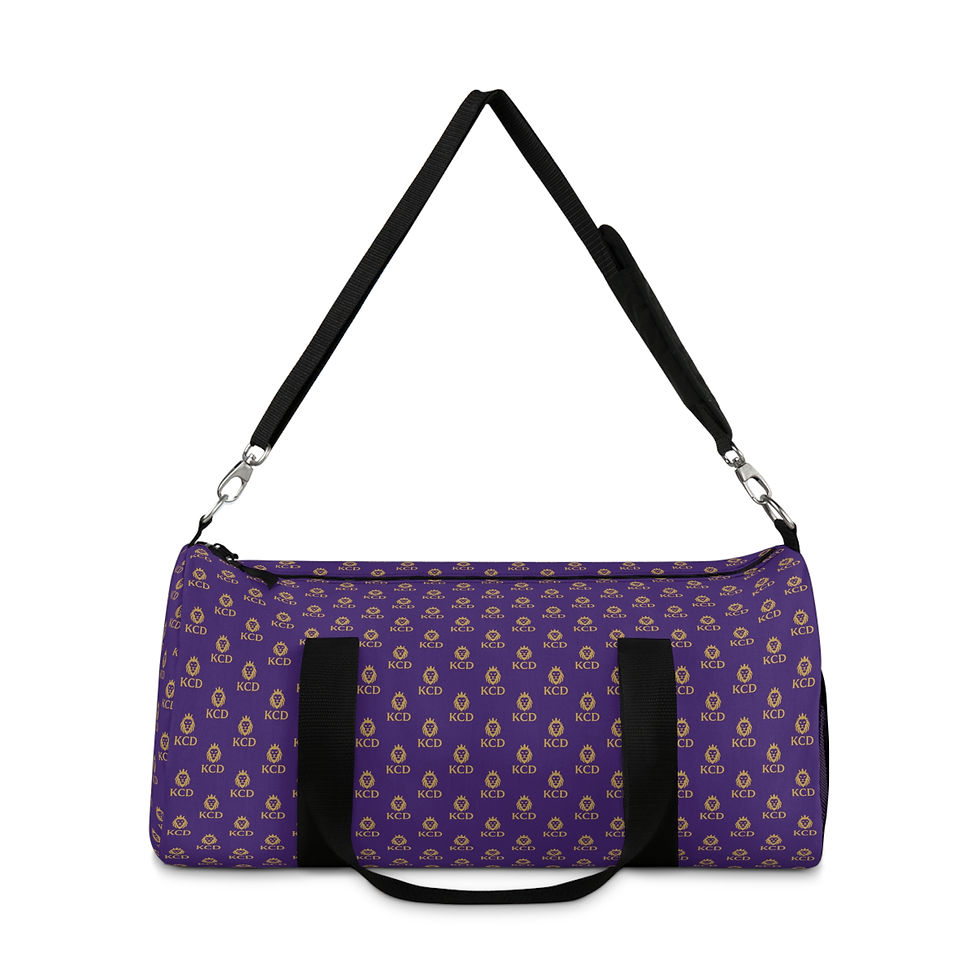 Thumbnail: Purple Duffel Bag w/KCD Logo Pattern