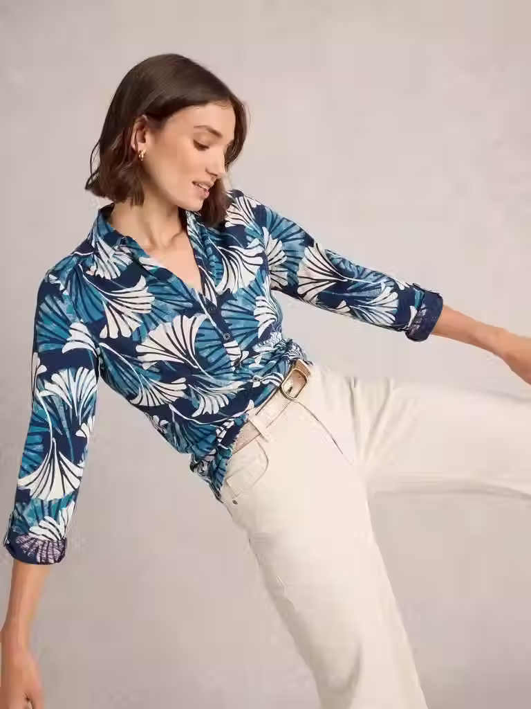 Miniature : WHITE STUFF - Chemise jersey ANNIE Blue