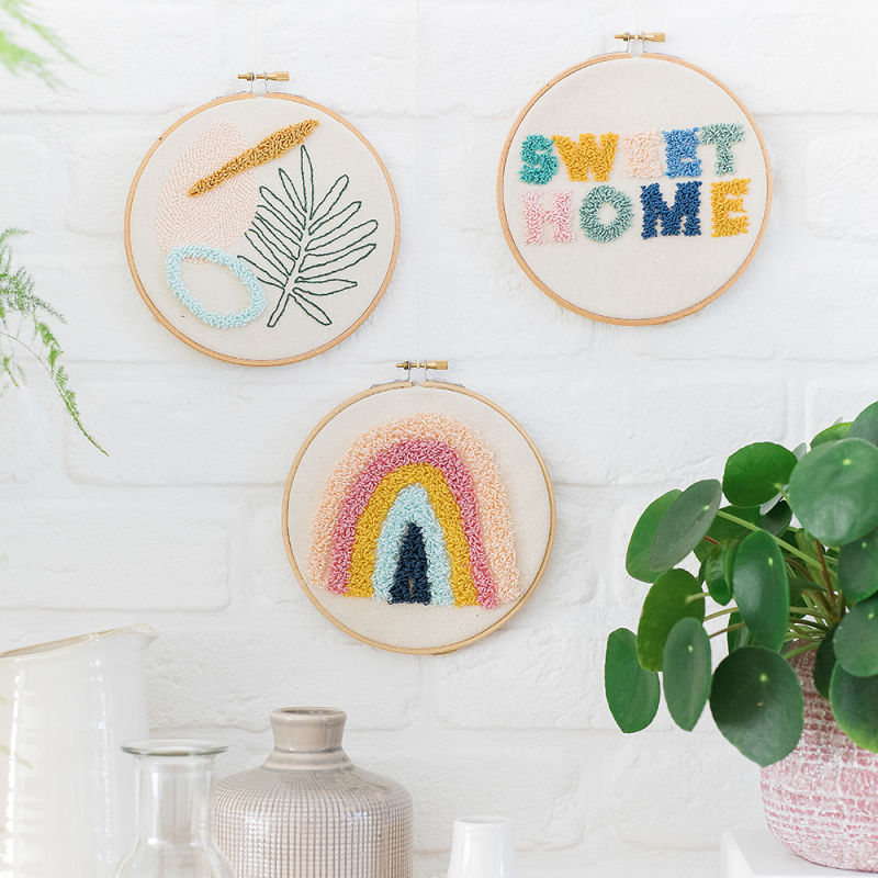 Miniature : Késiart - KIT Punch Needle  - SWEAT HOME  KILIM