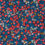 Miniature : Tissu Liberty Fabrics Tana Lawn - WILTISHURE bleu et rouge x10 cm