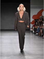 Supermodel Elton Ilirjani Champions Prodigy Fashion Designer Wenny Han at New York Fashion Week SS26