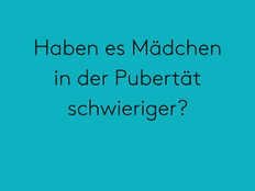 Mädchen in der Pubertät